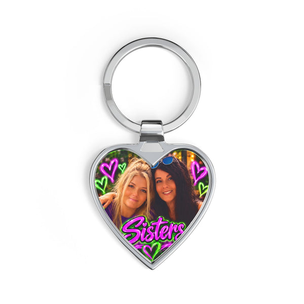 Heart Keychain Printify