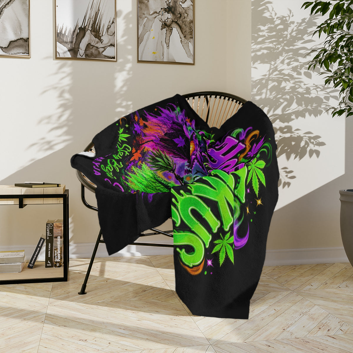 Velveteen Microfiber Blanket Printify