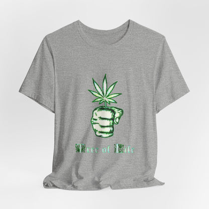 Tree of Life Cannabis Fist Graphic Tee – Bold Herbal Culture Streetwear Shirt