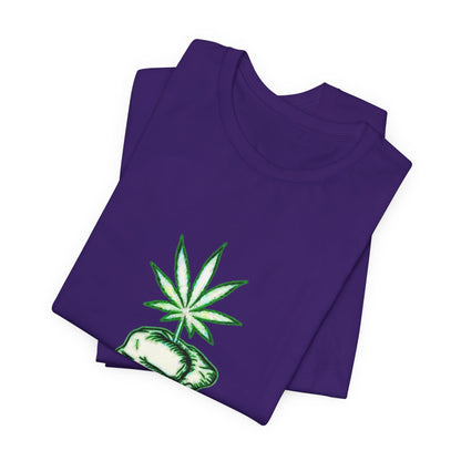 Tree of Life Cannabis Fist Graphic Tee – Bold Herbal Culture Streetwear Shirt