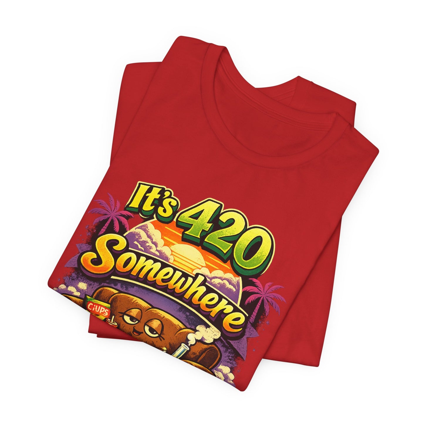 It’s 420 Somewhere & The Couch Needs Me | Funny Chill Vibes Graphic Tee
