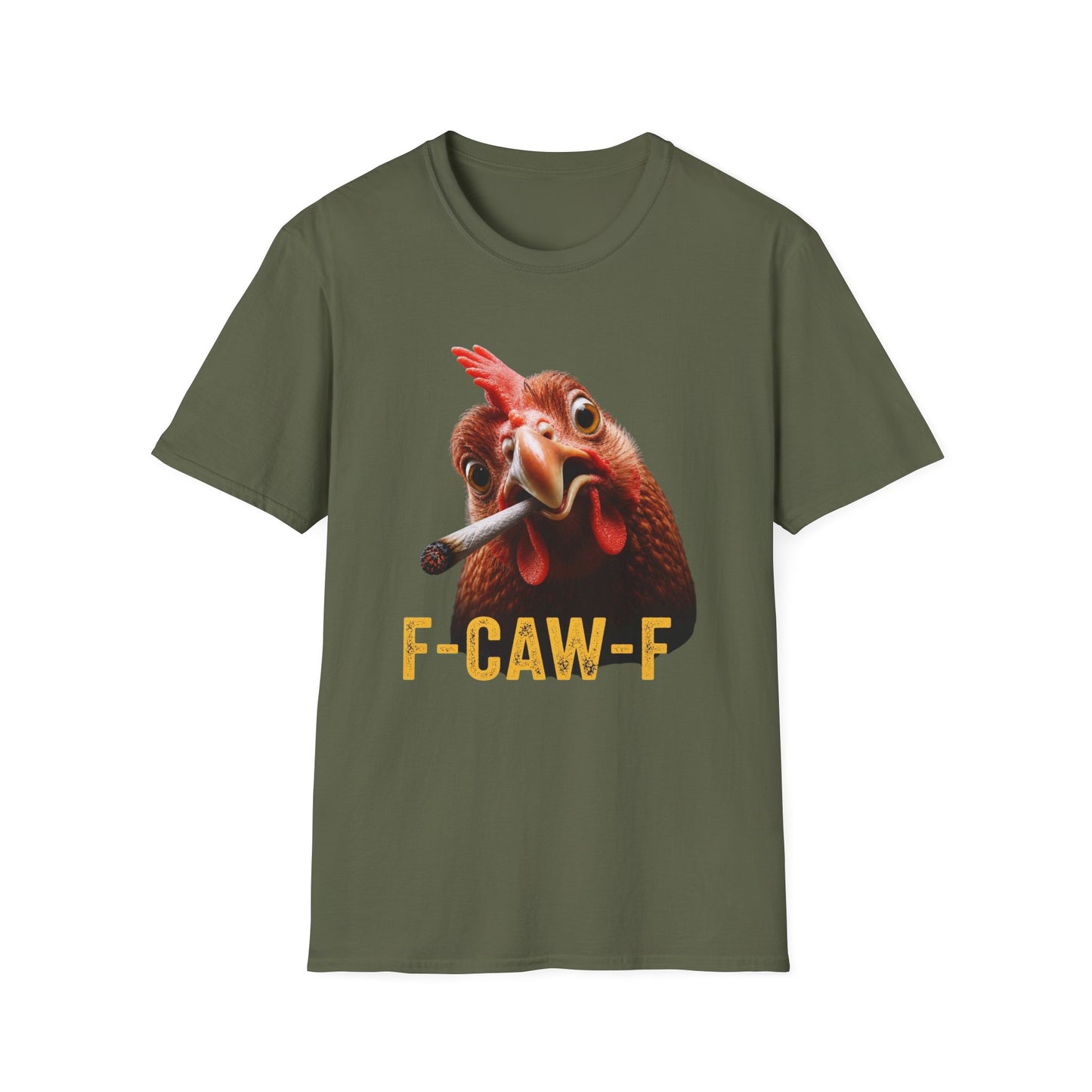 F-Caw-F Funny Chicken Smoker T-Shirt | Hilarious Stoner Graphic Tee