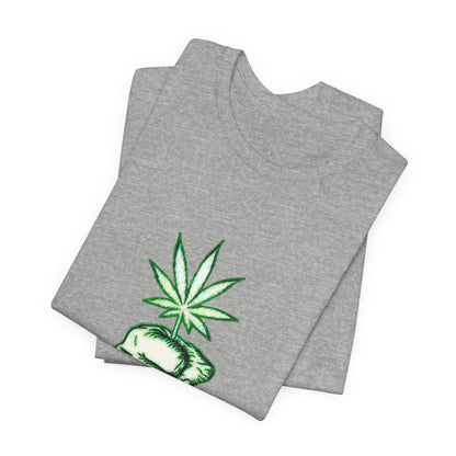 Tree of Life Cannabis Fist Graphic Tee – Bold Herbal Culture Streetwear Shirt
