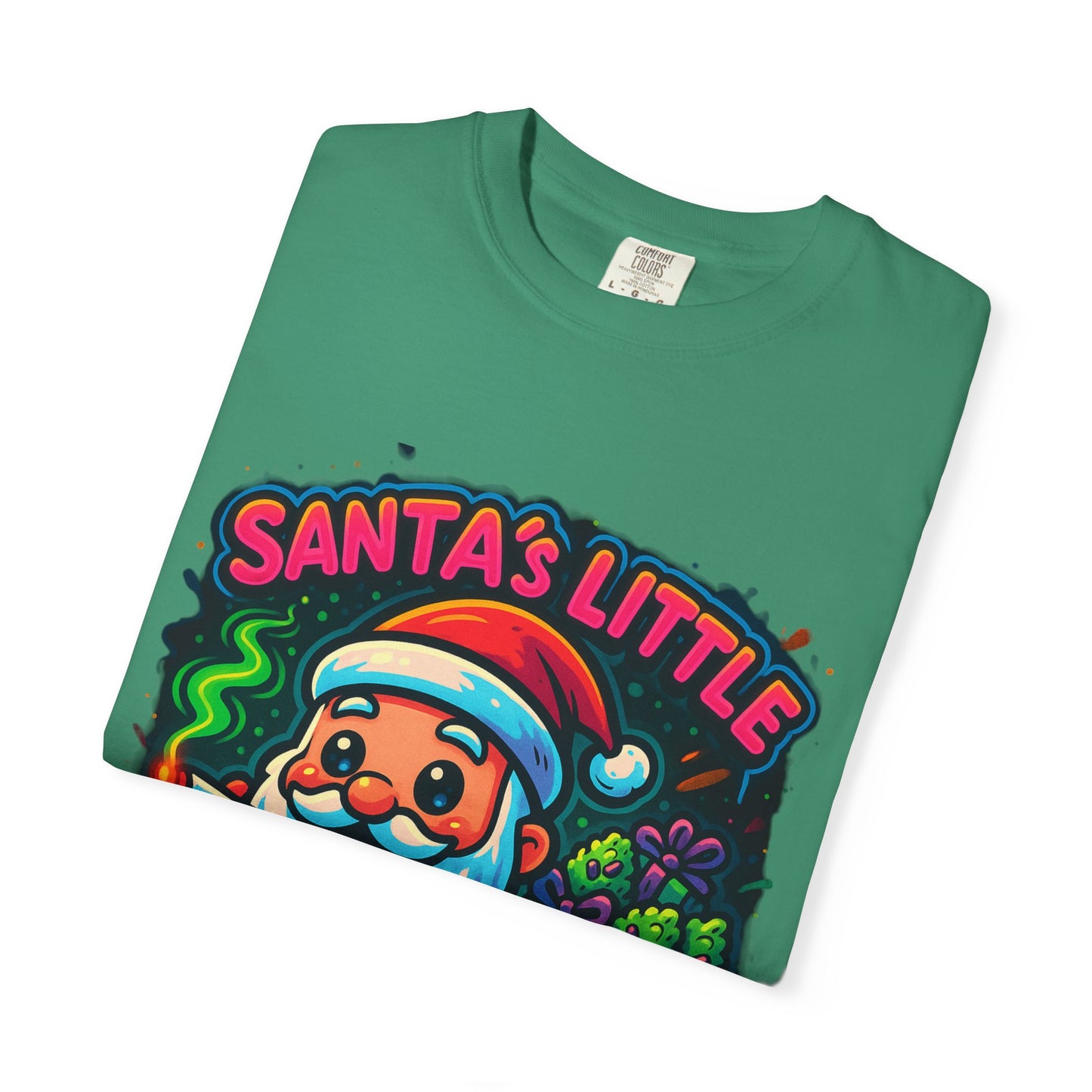 Santa’s Little Toker Christmas Shirt – Cute Chibi Weed Santa Holiday Tee