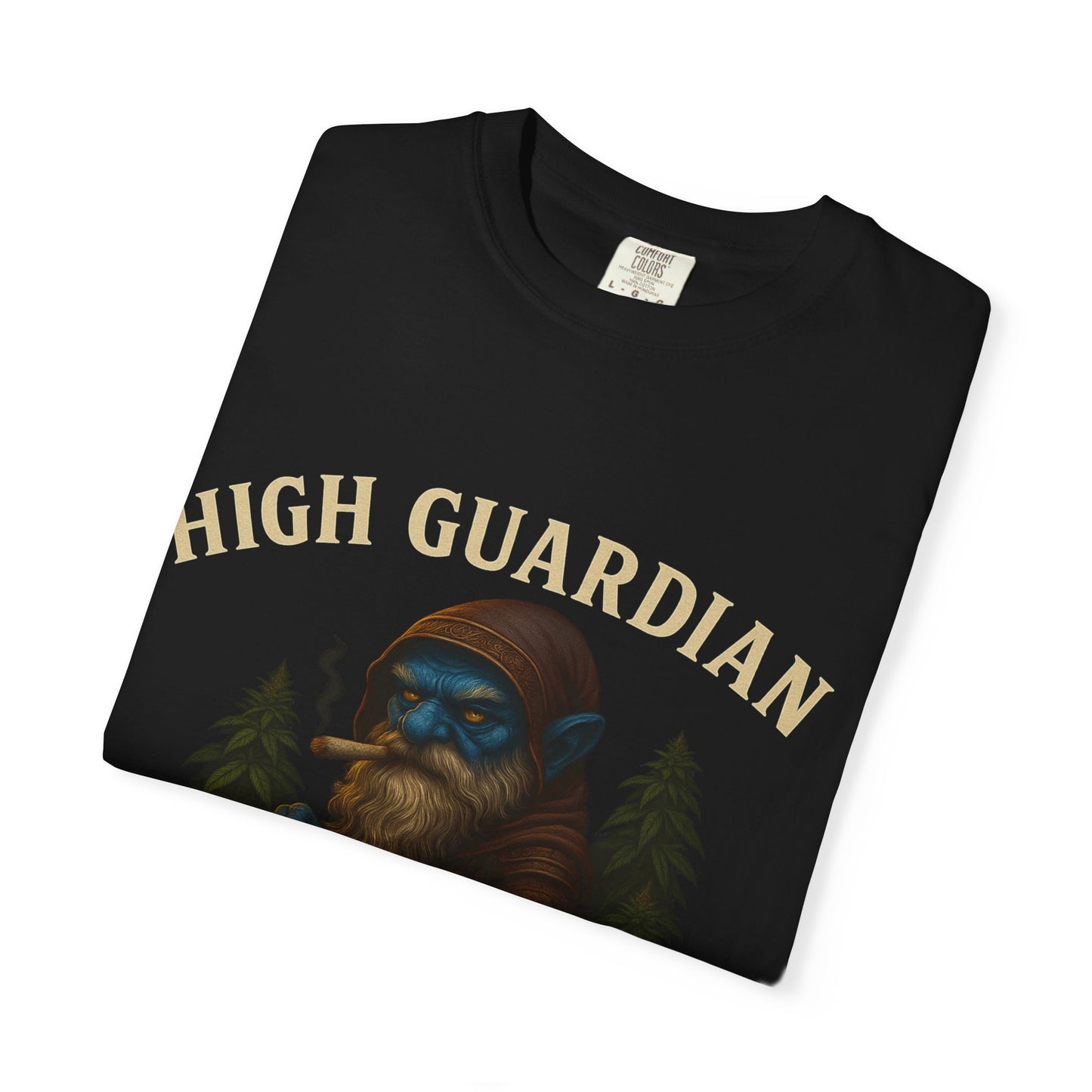High Guardian of the Green T-Shirt | Cannabis Gnome Stoner Shirt | Fantasy Weed Art Tee | 420 Gift | Mary Jane Shirt