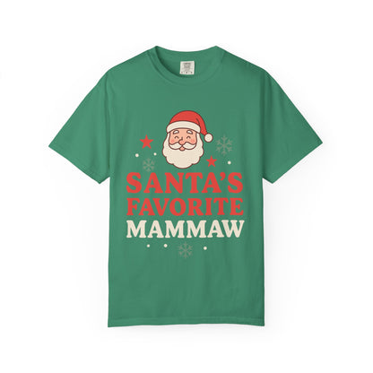 Santa's Favorite Mammaw T-Shirt — Cute Grandma Christmas Tee