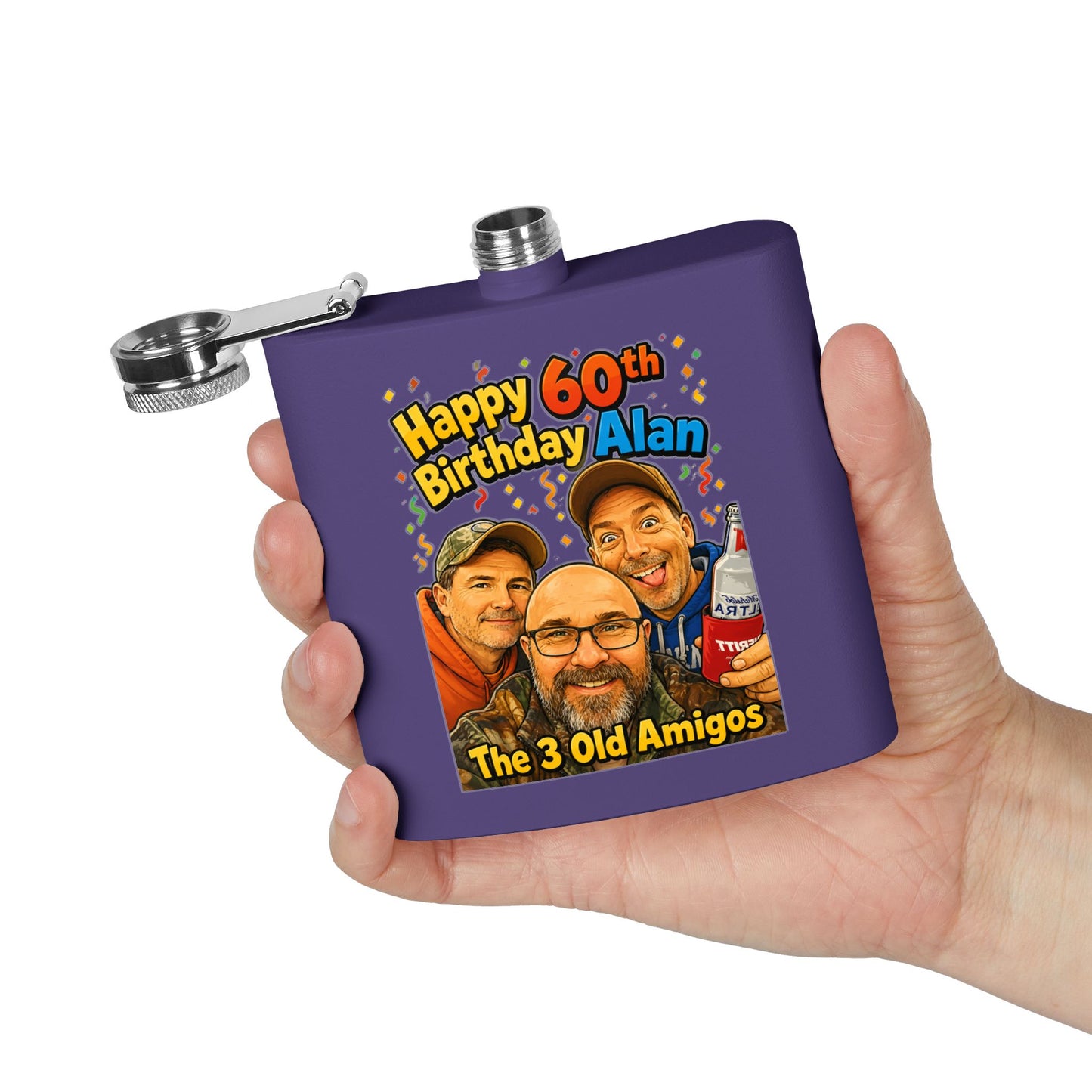 Stainless Steel Flask, 6oz