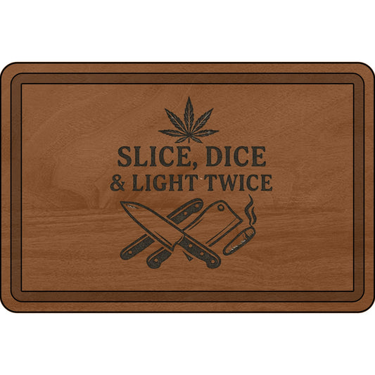 Engraved Wooden Cutting Board - Slice, Dice & Light Twice, Kitchen Gift, Unique Home Decor, Wedding Present, Cooking Accessories, [...]