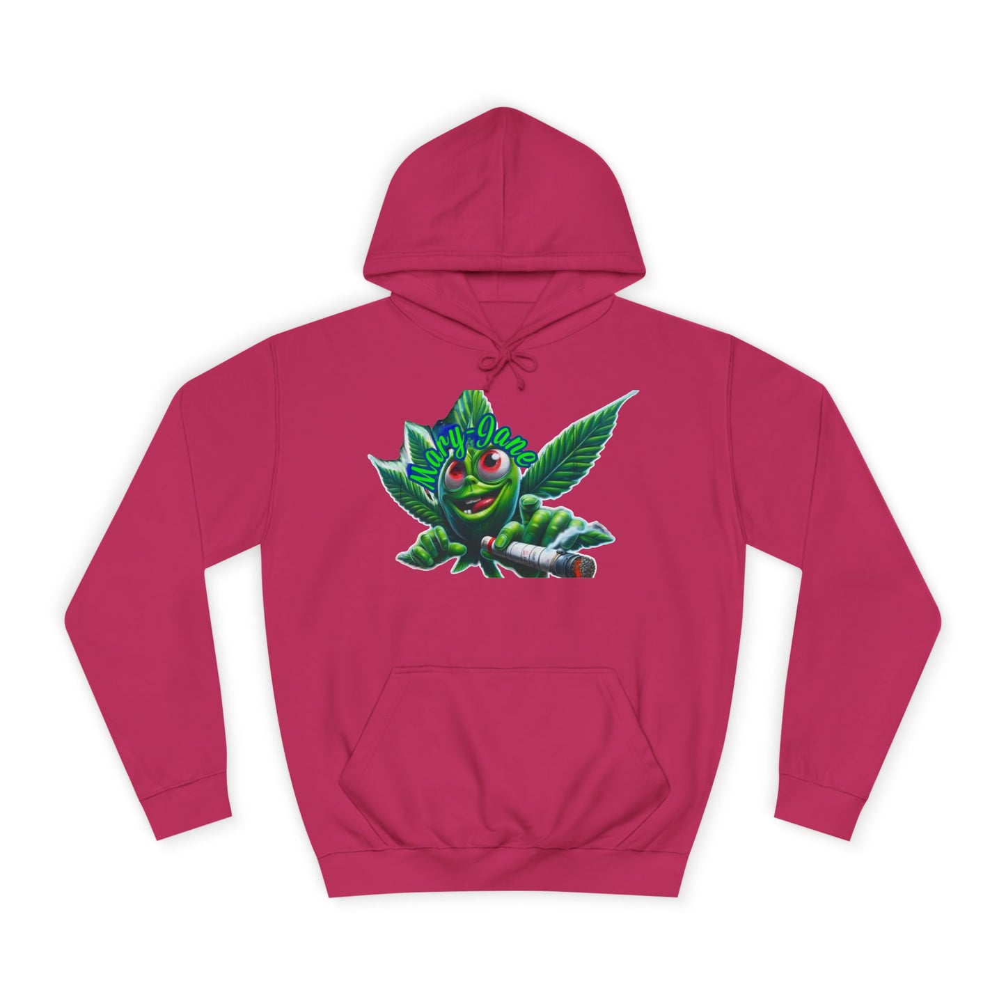 Unisex College Hoodie with Playful Leaf Design, Trendy Sweatshirt for Students, Eco-friendly Apparel, Gift for Graduates, Relaxed [...]-Mary Jane 2025