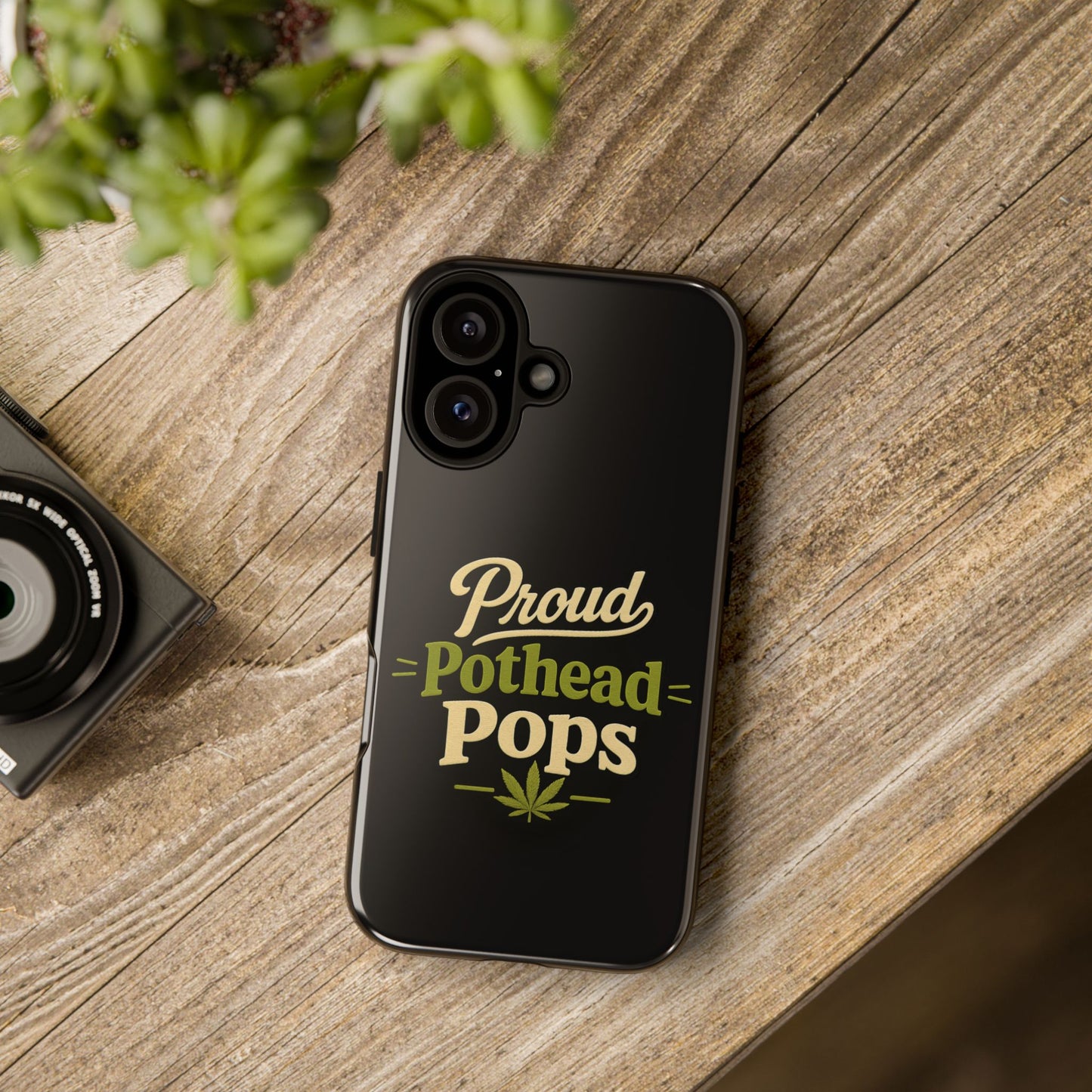 Proud Pothead Pops Phone Case for iPhone 16, iPhone 15 Pro & Samsung Galaxy | Funny Stoner Dad Gift