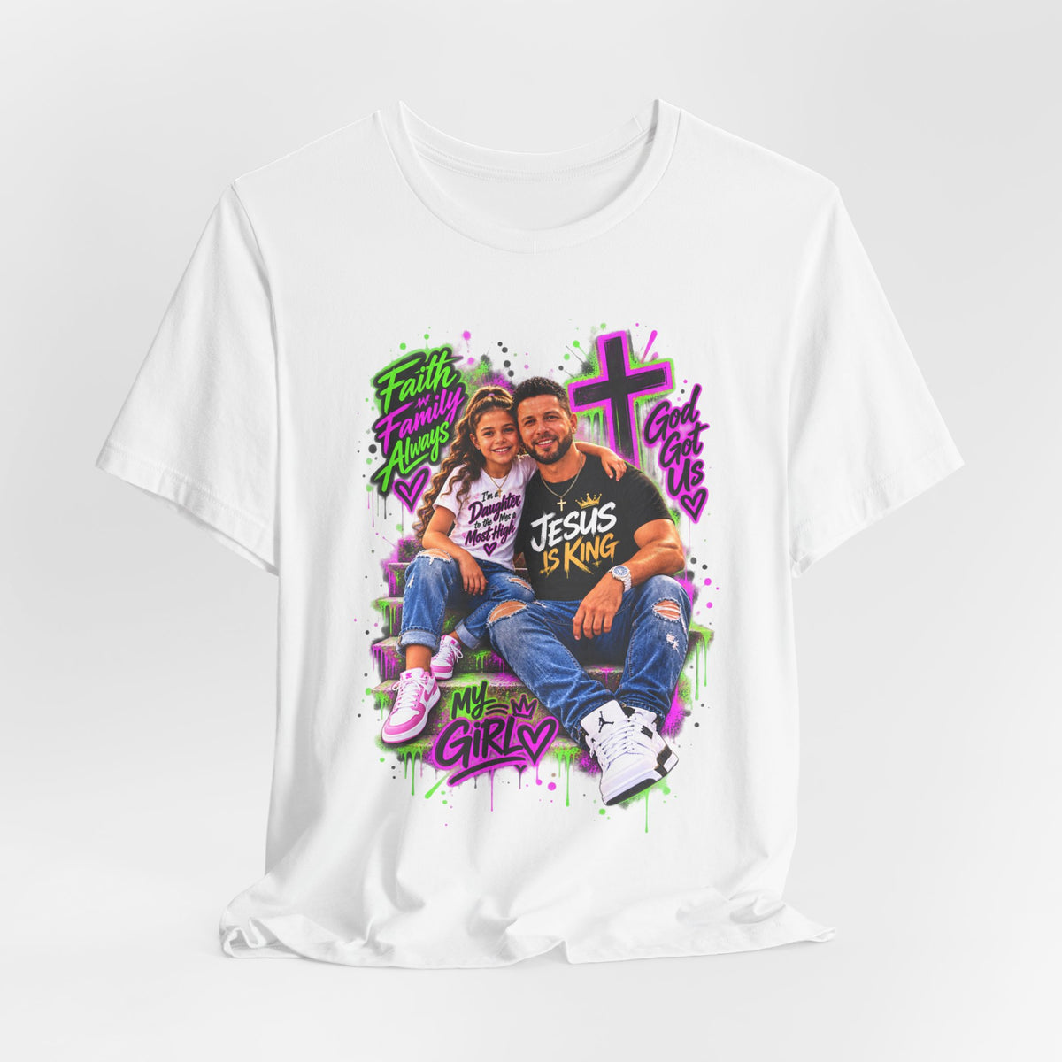 Jesus Is King Graphic Tee — Christian Faith Shirt Printify