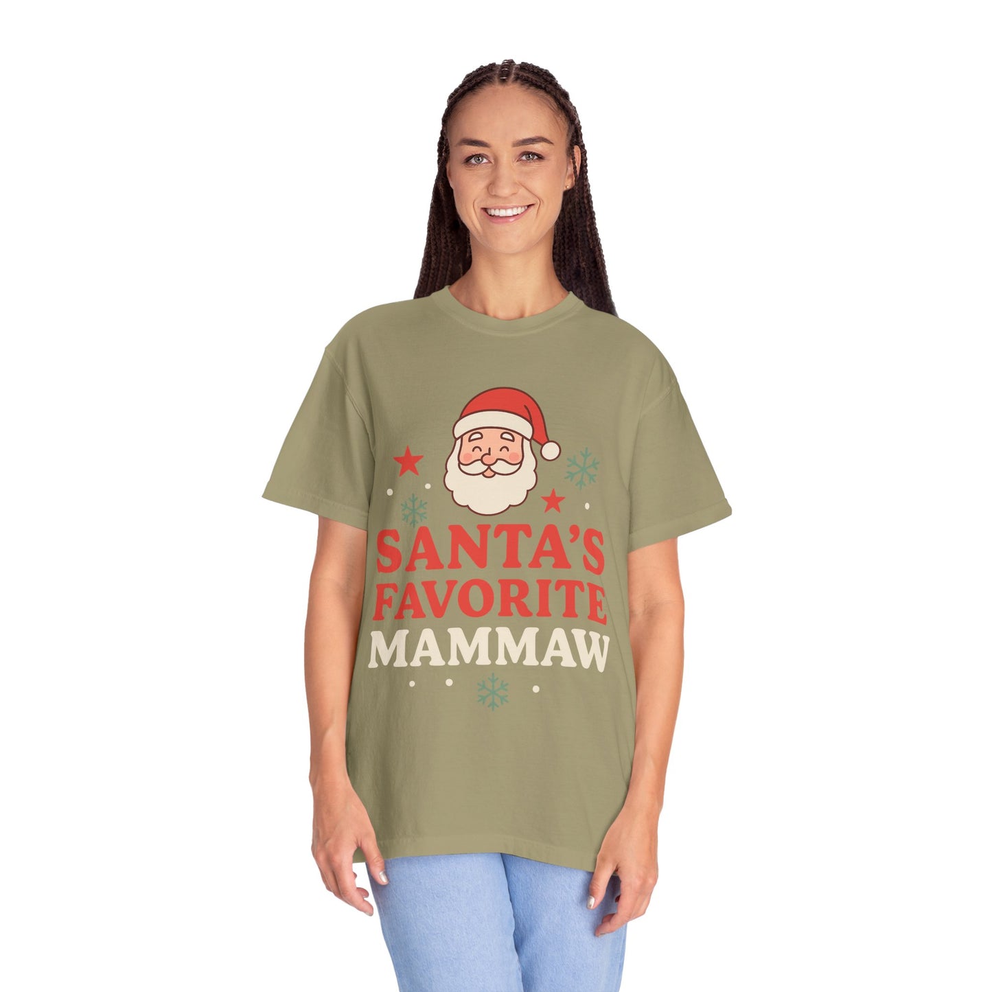 Santa's Favorite Mammaw T-Shirt — Cute Grandma Christmas Tee