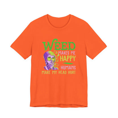 Funny Weed T-Shirt, Casual Tee for Stoners, Great Gift for 420 Celebrations, Unique Humor Shirt for Relaxing, Unisex Jersey Short Sleeve Tee-Mary Jane 2025