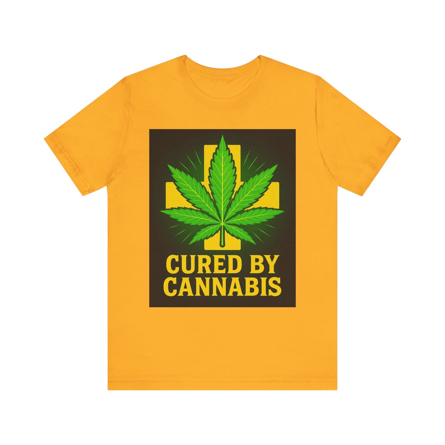 Cured by Cannabis Tee, Unisex Jersey Short Sleeve Shirt for Cannabis Lovers, Gift for Stoners, Cannabis Awareness Tee, Relaxed Fit [...]