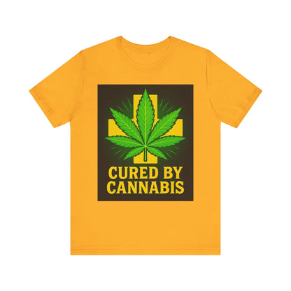 Cured by Cannabis Tee, Unisex Jersey Short Sleeve Shirt for Cannabis Lovers, Gift for Stoners, Cannabis Awareness Tee, Relaxed Fit [...]