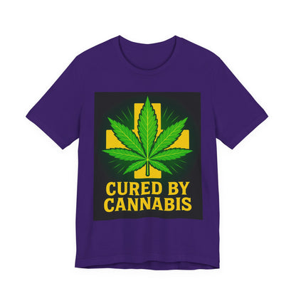 Cured by Cannabis Tee, Unisex Jersey Short Sleeve Shirt for Cannabis Lovers, Gift for Stoners, Cannabis Awareness Tee, Relaxed Fit [...]