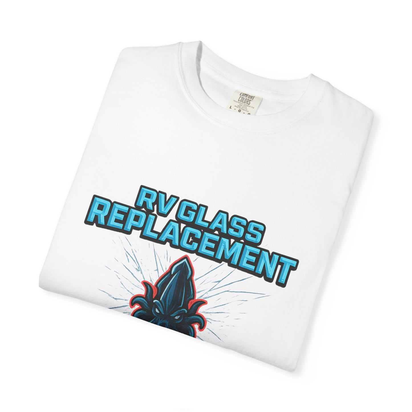 RV Glass Replacement T‑Shirt — KRAKKEN GLASS Logo Tees
