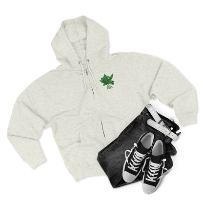 Stoner King Zip Hoodie - Trendy Unisex Hoodie for Chill Vibes, Perfect for Parties, Gifts, 420 Celebrations, Comfortable Layering