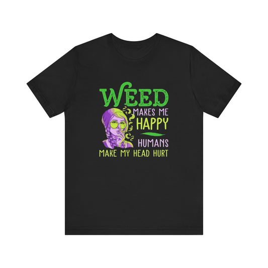 Funny Weed T-Shirt, Casual Tee for Stoners, Great Gift for 420 Celebrations, Unique Humor Shirt for Relaxing, Unisex Jersey Short Sleeve Tee-Mary Jane 2025