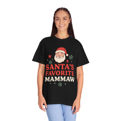 Santa's Favorite Mammaw T-Shirt — Cute Grandma Christmas Tee