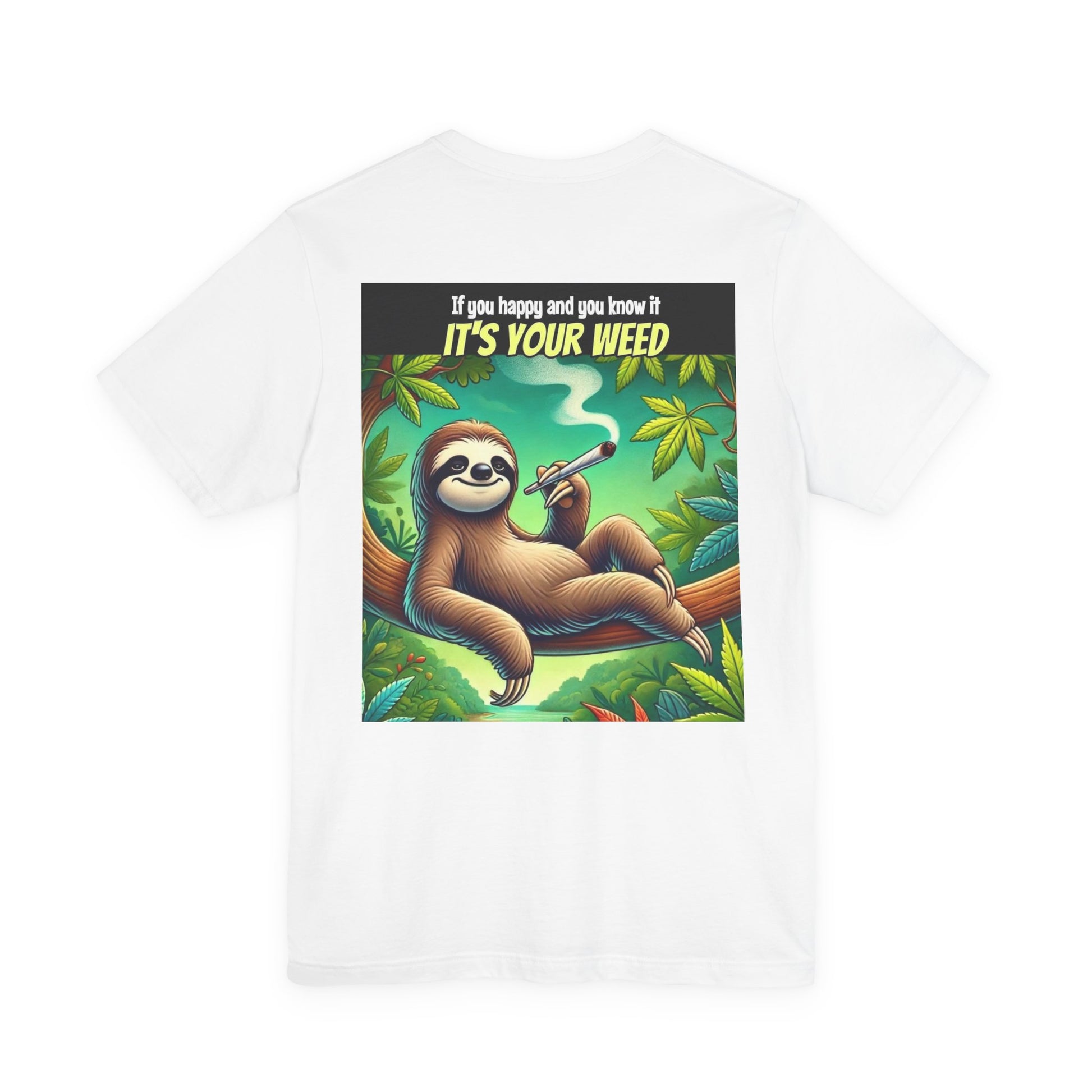 Chill Sloth Graphic Tee - Perfect for Cannabis Lovers, Comfortable Unisex Tee, Gift for Stoners, Funny Weed Shirt, Nature Lover Apparel-Mary Jane 2025