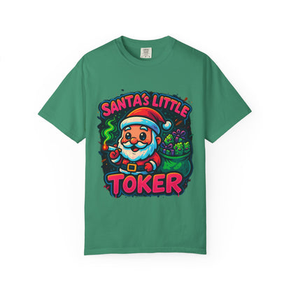 Santa’s Little Toker Christmas Shirt – Cute Chibi Weed Santa Holiday Tee