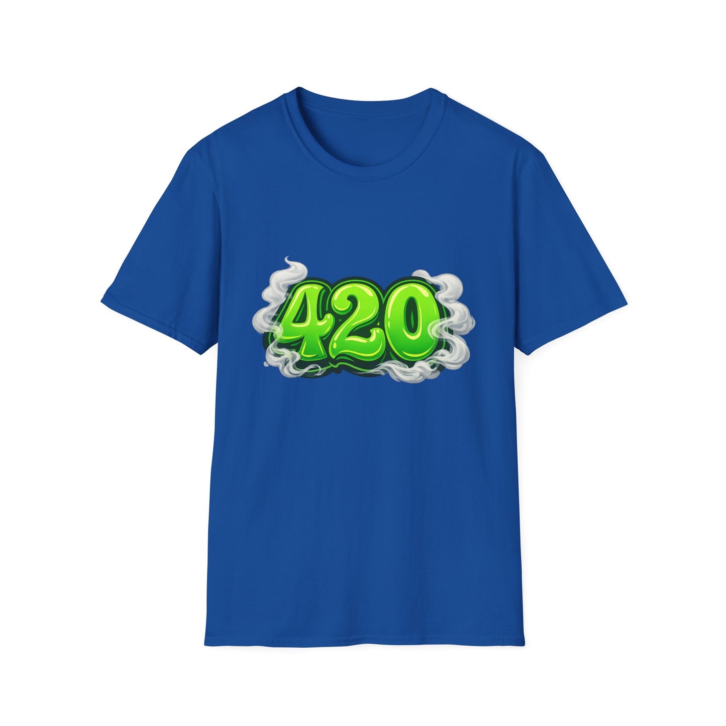 Neon 420 Graphic T-Shirt – Bold Green Street Style Cannabis Culture Tee
