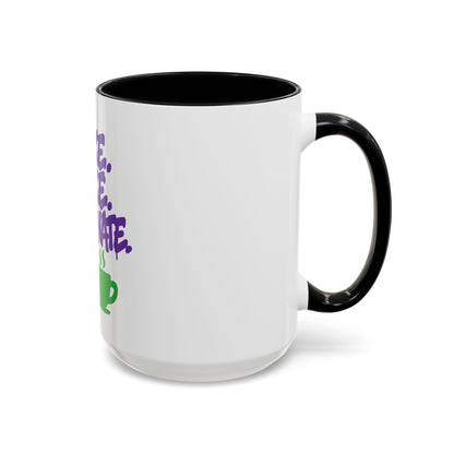 Wake, Bake, Caffeinate Coffee Mug - Fun Cannabis Coffee Cup for Home, Office, Gifts, Stoner, Green Thumb