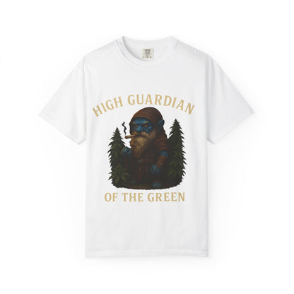 High Guardian of the Green T-Shirt | Cannabis Gnome Stoner Shirt | Fantasy Weed Art Tee | 420 Gift | Mary Jane Shirt