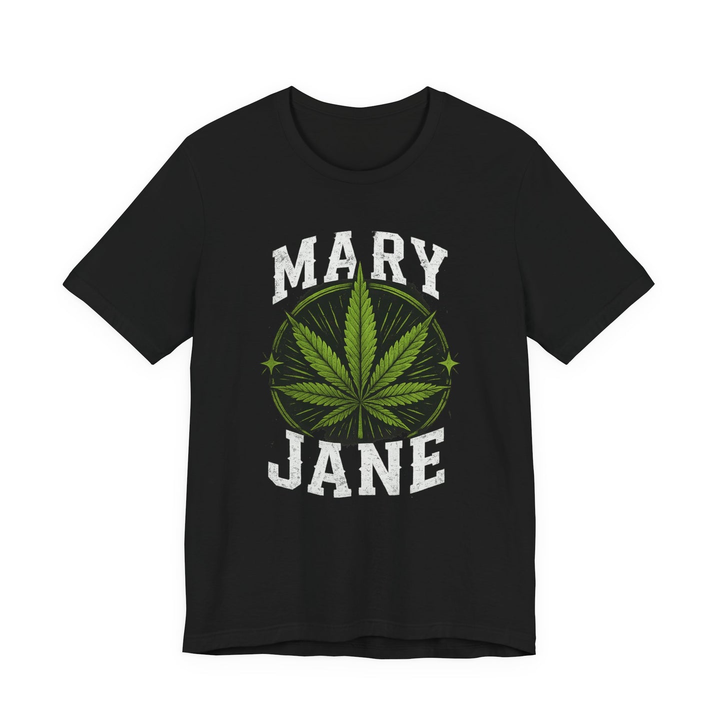 Mary Jane Vintage Cannabis Leaf Graphic Shirt | Distressed Streetwear Tee