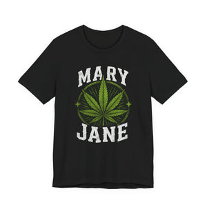 Mary Jane Vintage Cannabis Leaf Graphic Shirt | Distressed Streetwear Tee