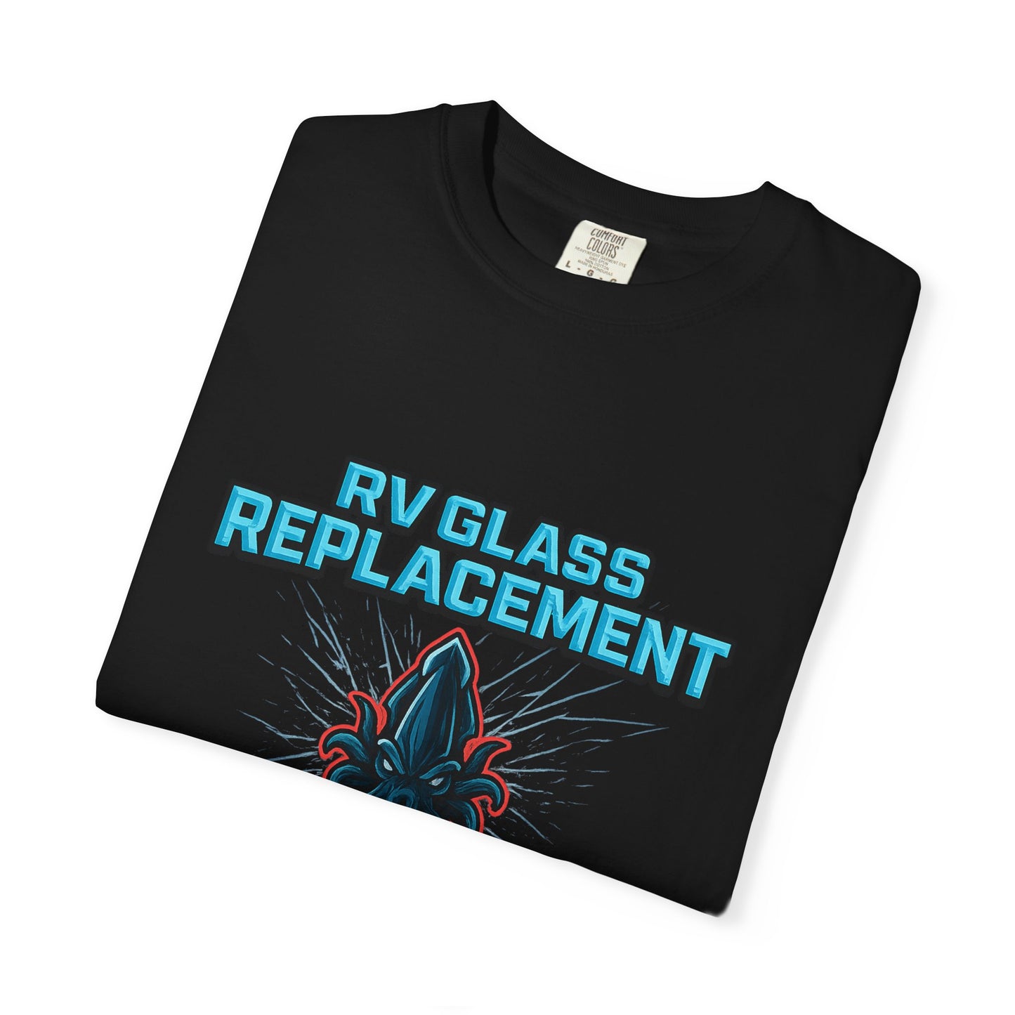 RV Glass Replacement T‑Shirt — KRAKKEN GLASS Logo Tees