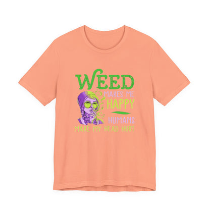 Funny Weed T-Shirt, Casual Tee for Stoners, Great Gift for 420 Celebrations, Unique Humor Shirt for Relaxing, Unisex Jersey Short Sleeve Tee-Mary Jane 2025
