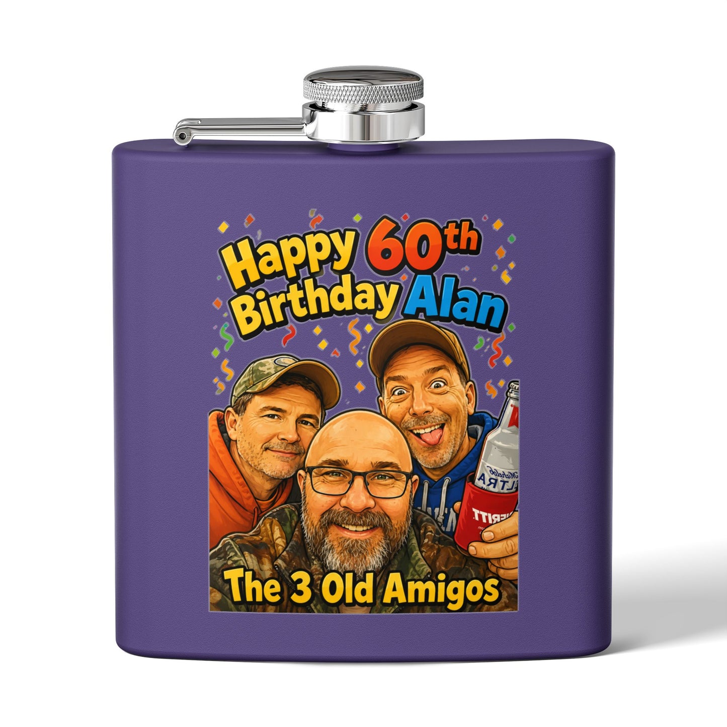 Stainless Steel Flask, 6oz