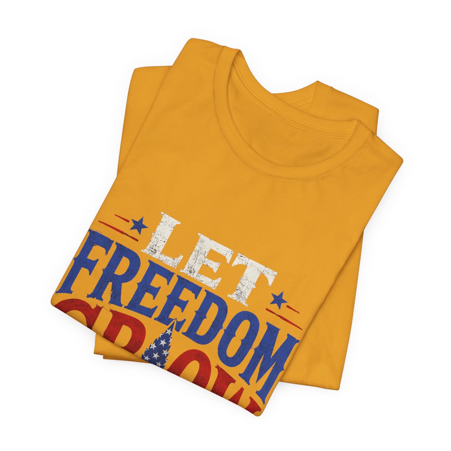 Let Freedom Grow Patriotic Cannabis Shirt | Red White Blue Fourth of July Tee