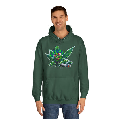 Unisex College Hoodie with Playful Leaf Design, Trendy Sweatshirt for Students, Eco-friendly Apparel, Gift for Graduates, Relaxed [...]-Mary Jane 2025