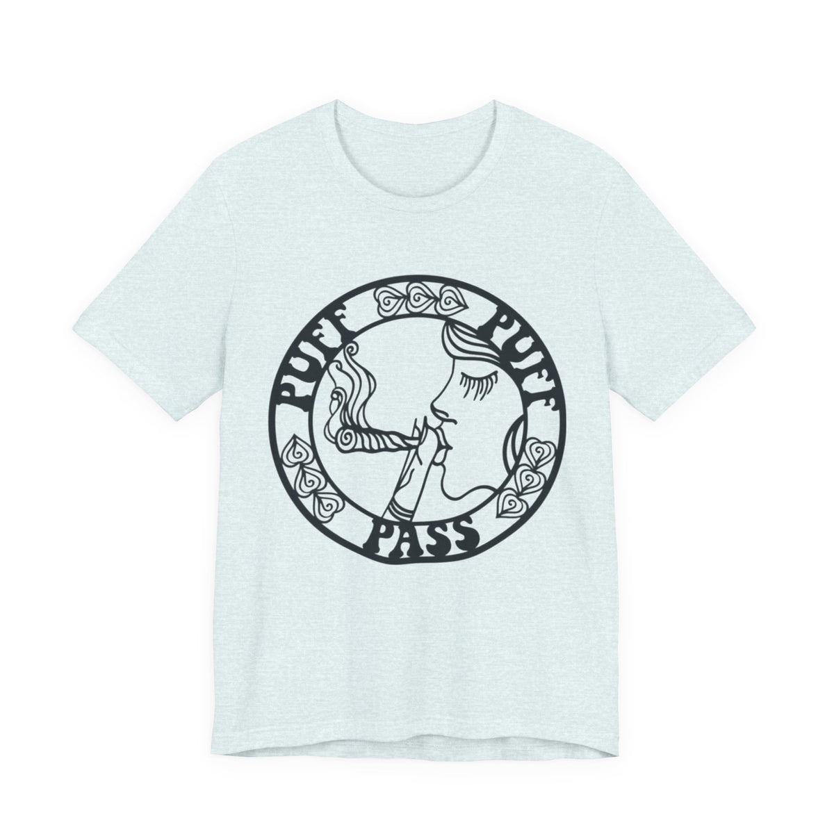 Puff Puff Pass T-Shirt – Funny Stoner Graphic Tee | Retro Smoking Humor Shirt Printify