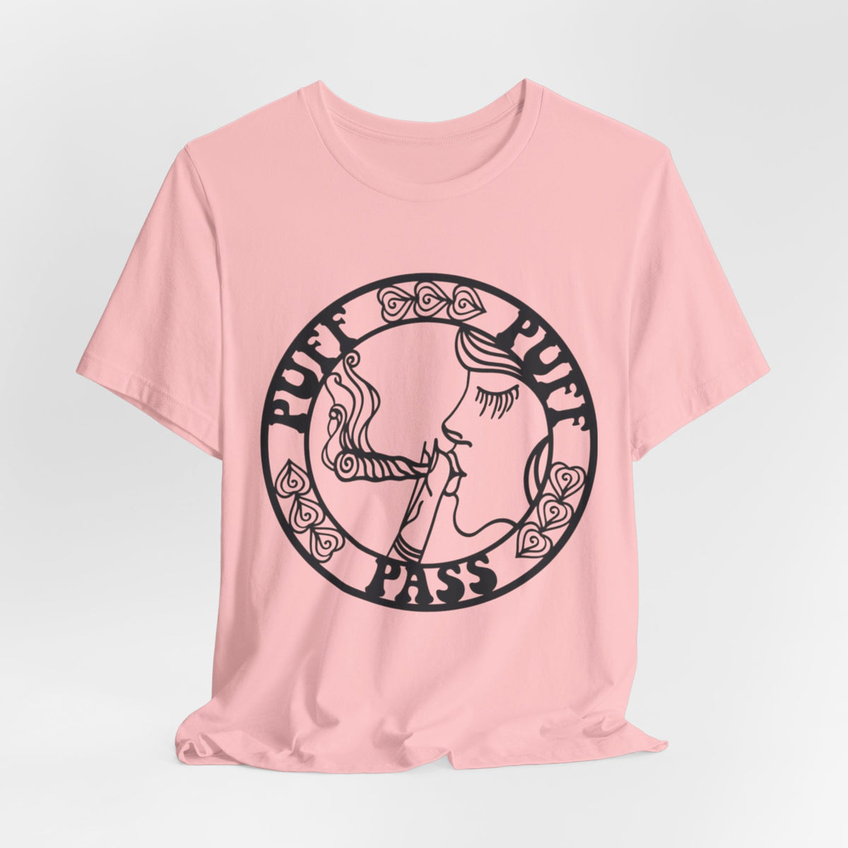 Puff Puff Pass T-Shirt – Funny Stoner Graphic Tee | Retro Smoking Humor Shirt Printify