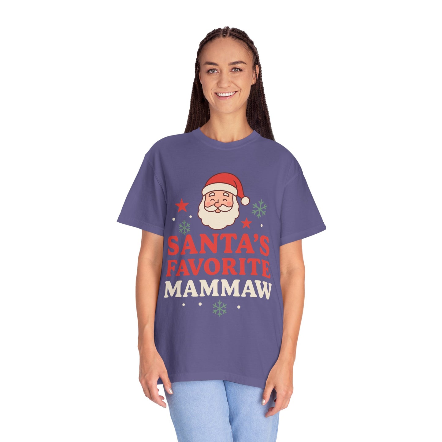 Santa's Favorite Mammaw T-Shirt — Cute Grandma Christmas Tee