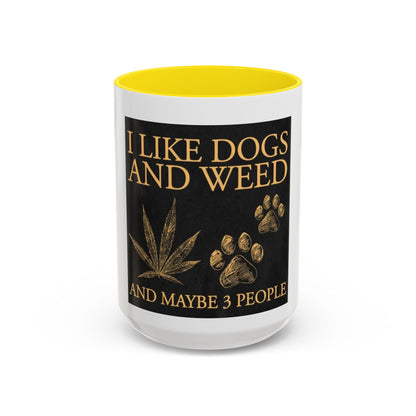 Funny Dog Lover Coffee Mug - I Like Dogs and Weed, Gifts for Pet Owners, Cannabis Lovers, Dog Mom, Tea Drinkers-Mary Jane 2025