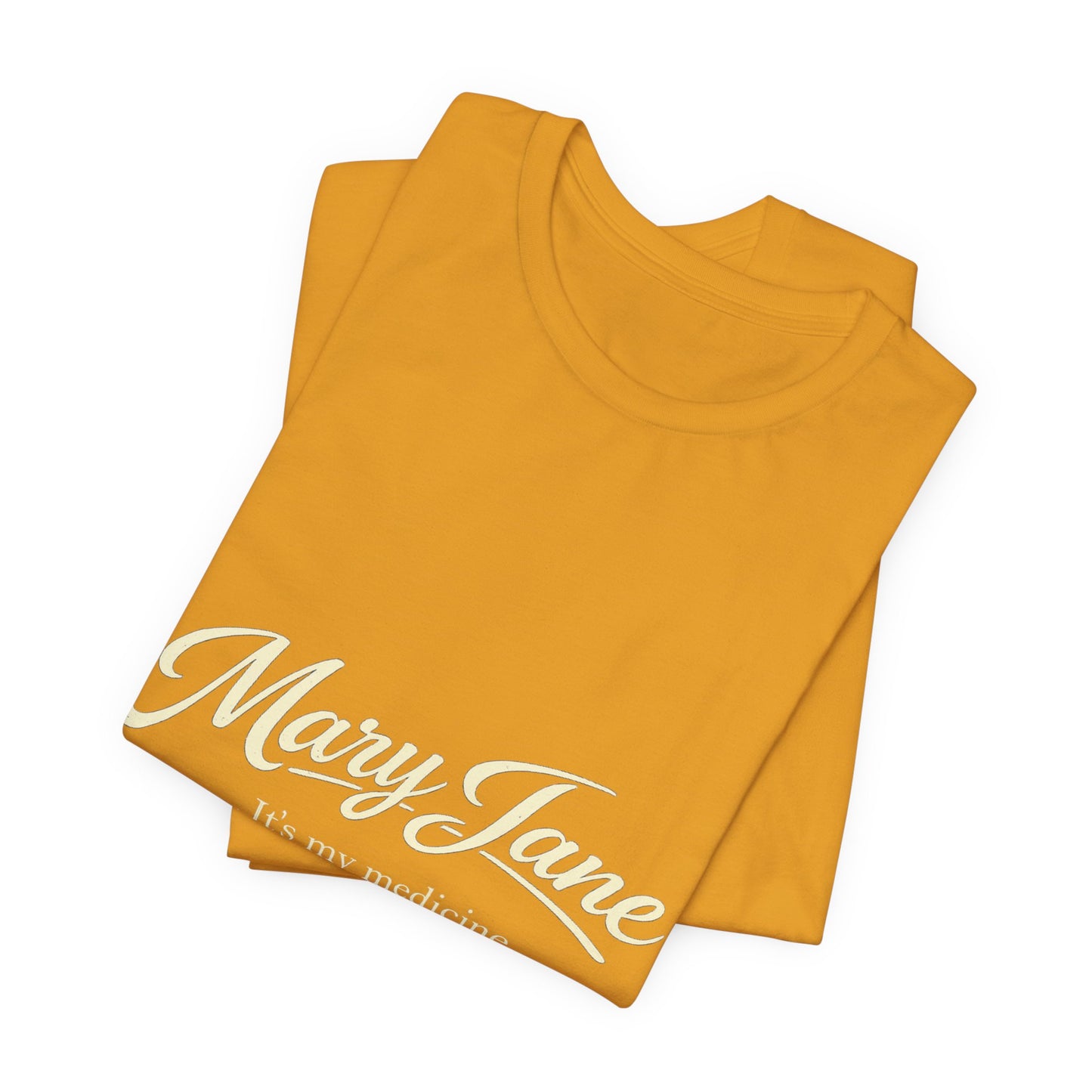 Mary Jane Retro Script Tee — Vintage Cannabis Logo T-Shirt