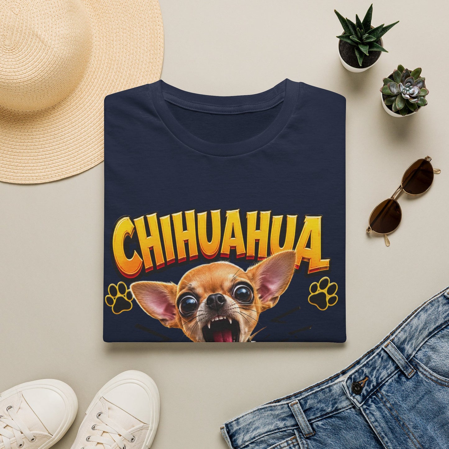 Chihuahua Mouth T-Shirt — Funny Cute Dog Graphic Tee for Chihuahua Lovers