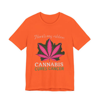Cannabis Awareness Tee - Unisex Jersey Short Sleeve T-Shirt, Support Cancer Awareness, Gift for Advocates, Fundraiser Apparel