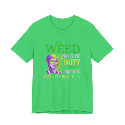 Funny Weed T-Shirt, Casual Tee for Stoners, Great Gift for 420 Celebrations, Unique Humor Shirt for Relaxing, Unisex Jersey Short Sleeve Tee-Mary Jane 2025
