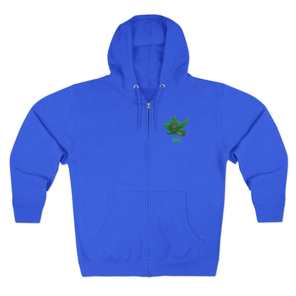 Stoner King Zip Hoodie - Trendy Unisex Hoodie for Chill Vibes, Perfect for Parties, Gifts, 420 Celebrations, Comfortable Layering
