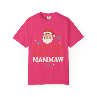 Santa's Favorite Mammaw T-Shirt — Cute Grandma Christmas Tee