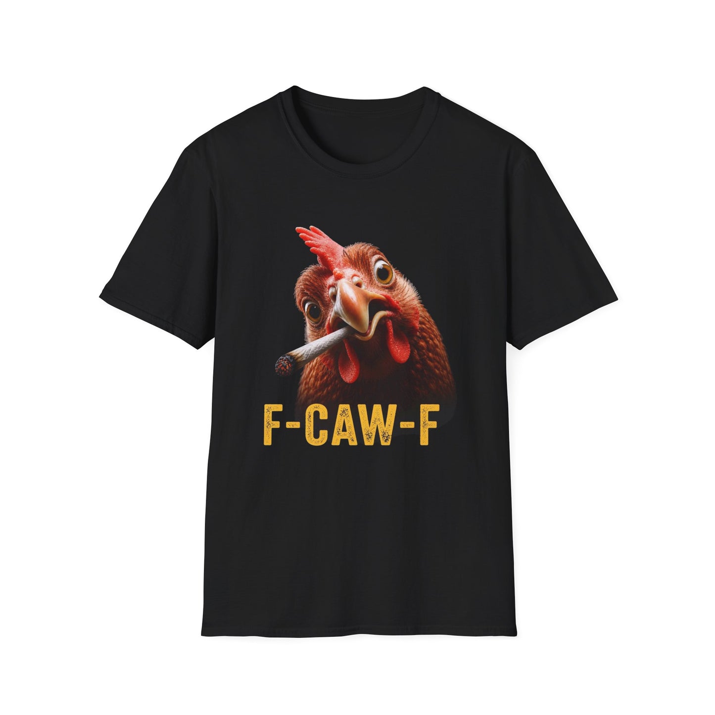 F-Caw-F Funny Chicken Smoker T-Shirt | Hilarious Stoner Graphic Tee