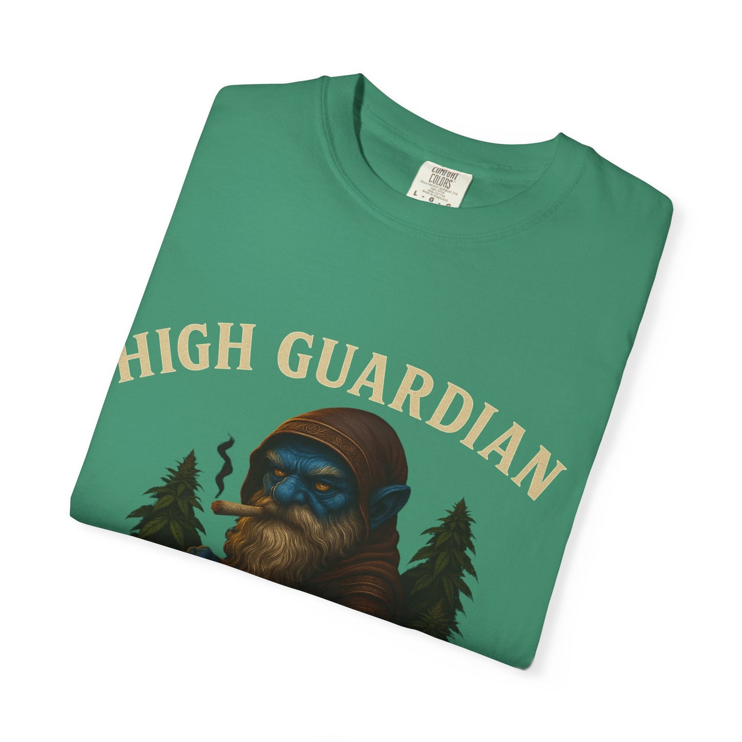High Guardian of the Green T-Shirt | Cannabis Gnome Stoner Shirt | Fantasy Weed Art Tee | 420 Gift | Mary Jane Shirt