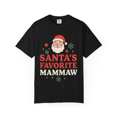 Santa's Favorite Mammaw T-Shirt — Cute Grandma Christmas Tee
