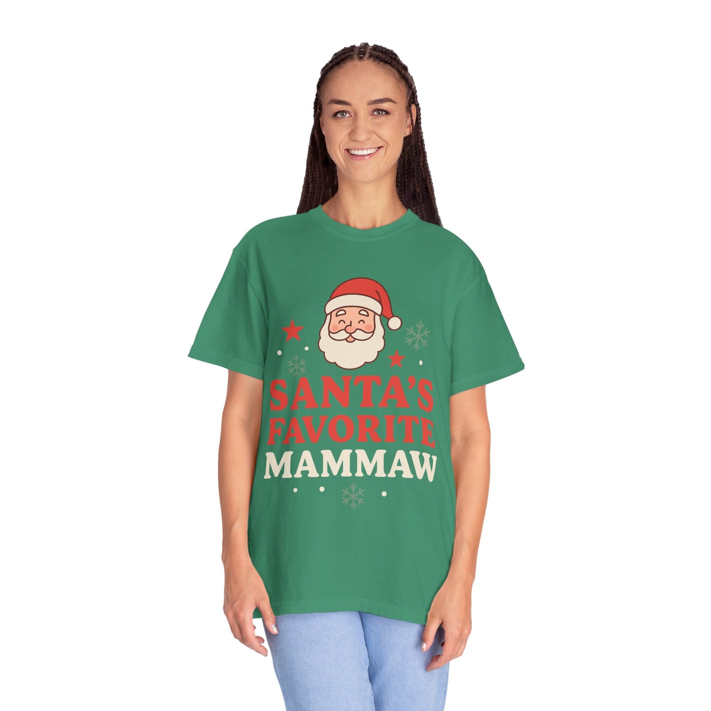 Santa's Favorite Mammaw T-Shirt — Cute Grandma Christmas Tee